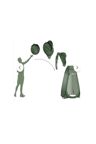 Sensation Duş Wc Giyinme Kamp Alanı Çadırı Otomatik Açılır Yeşil