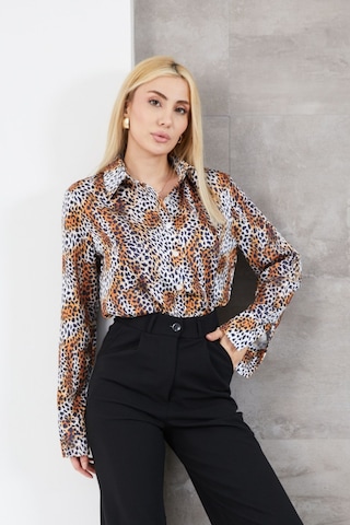 Dparis Leopar Desenli Gömlek