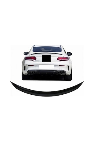 Mercedes C205 Coupe Uyumlu Yedek Parça Amg Spoiler Boyasız Plasti