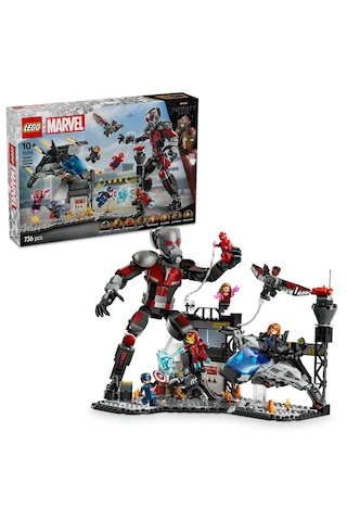 LEGO® Marvel Kaptan Amerika: Kahramanların Savaşı Aksiyon Savaşı 76314 - 8 Minifigür İçeren Yaratıcı Oyuncak Yapım Seti (736 Parça)