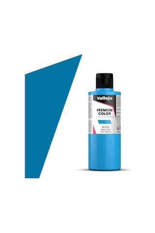Vallejo 63010 200 Ml. Basic Blue, Premium Rc Color Serisi Model Boyası Renkli