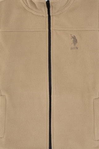 U.S. Polo Assn. Kız Çocuk Açık Haki Fermuarlı Polor Sweatshirt 50317875-VR183
