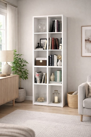 Alesta Life 10 Raflı Kitaplık 162 x 55 x 20 CM