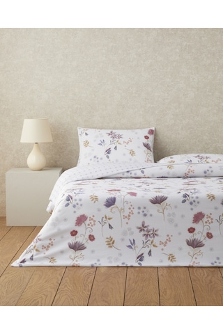 English Home Misty Dream Dijital Baskılı Kolay Ütülenir Çarşaflı Tek Kişilik Nevresim Takımı 160x220 Cm Mor Mor