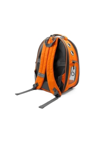 Cattie Fileli Kedi Ve Küçük Irk Köpek Taşıma Sırt Çantası Turuncu 25x60x40 Cm