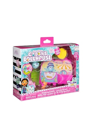 Gabby's Dollhouse Deluxe Room Oyun Seti, Yavru Deniz Gergedanı, Mobilya Parçaları Ve Tematik Aksesuarlar İle Parti Odası, 3 Yaş Ve Üzeri Abanoz - Beyaz