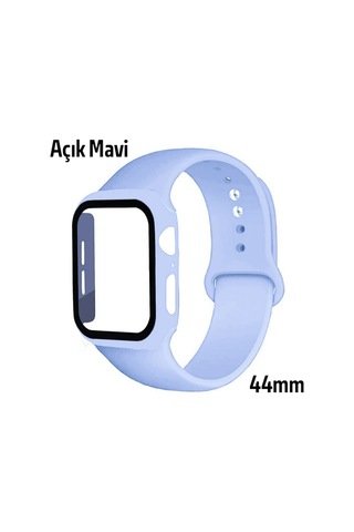 Ally Watch 4-5-6 44mm Silikon Kordon Kayış Ve Ekran Koruyucu Kılıf- 5775 - Hs08379540-1164 Su Yeşili