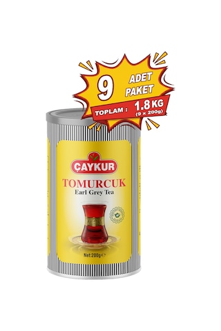Tomurcuk Kokulu Earl Grey Dökme Çay 200 Gr. Dokuzlu Paket