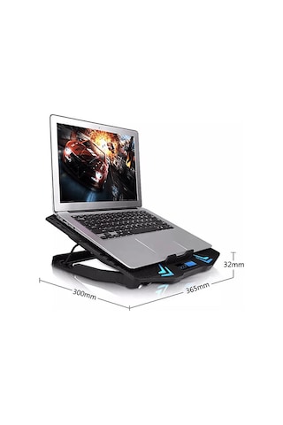Daytona DYT810 Soğutucu Fanlı RGB Laptop Standı - Siyah