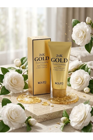 Xaura Global 24k Gold Foam Cleansing 100 Ml Gold Edition %99.9 Saf Altın İçerikli Canlandırıcı V
