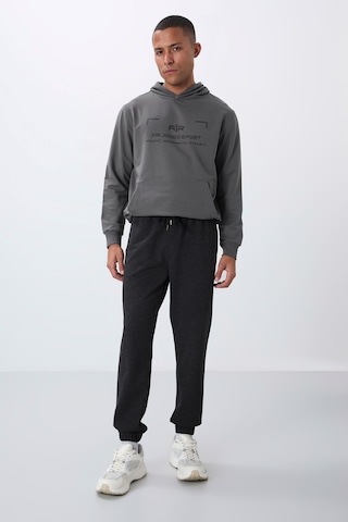 Tommy Life Antrasit Melanj Yüzeyi Dokulu Standart Fit Erkek Eşofman Alt - 82156 Antrasit - Melanj