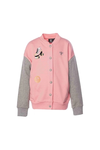 Hummel Dagnes Bomber Çocuk Pembe Yuvarlak Yaka Ceket Pembe