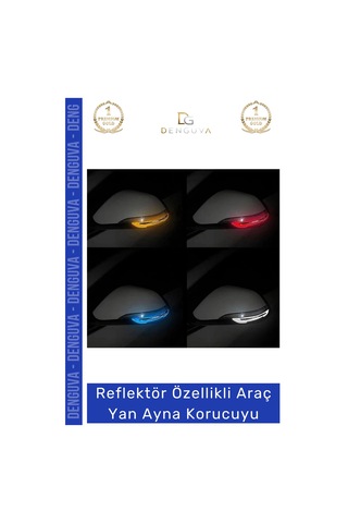Aynakoruyucu Reflektörlü Yan Ayna Güvenlik Şeridi Darbe Emici Otomobil Dış Ayna Araba Aynası Koruyu