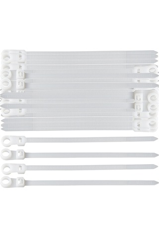 Homyl 100 Adet Kablo Fermuarları Tel Bağı Sarar 3,6-mm-x-200-mm