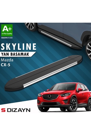 S-dizayn Mazda Cx-5 Skyline Krom Yan Basamak 183 Cm 2012-2016 A+ Kalite
