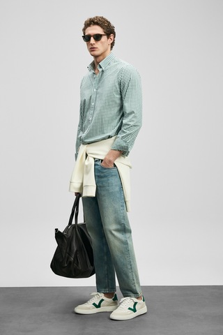 Lufian Marco Erkek Basic Gömlek Regular Fit Yeşil Yeşil 111010653100600 Yeşil