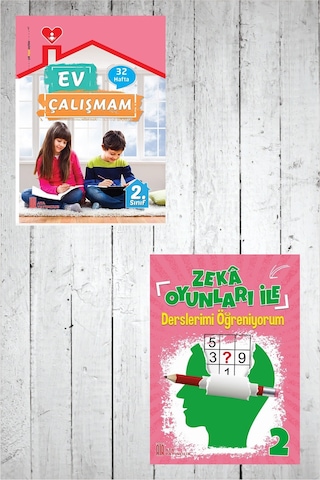 2.sınıf Ev Çalışmalarım + Zekâ Oyunları İle Derslerimi Öğreniyorum