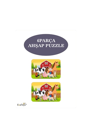 Ahşap Çocuk Puzzle 6 Parça-63