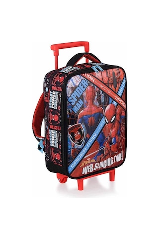 Spiderman Çekçekli Anaokul Çantası Boxwebst 41347