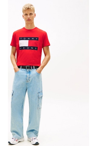 Tommy Hilfiger Tjm Normal Kesim Büyük Bayraklı Kısa Kollu Erkek Kırmızı T-shirt Dm0dm22645xl8 Kirmizi