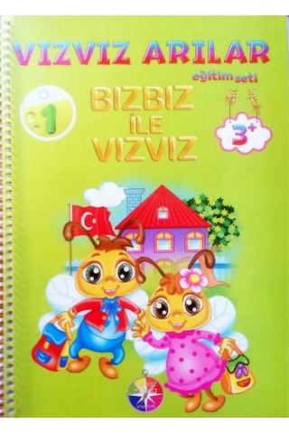 Beyaz Pusula 3 - 4 Yaş Vızvız Arılar Eğitim Seti 9 Kitap N11.2670