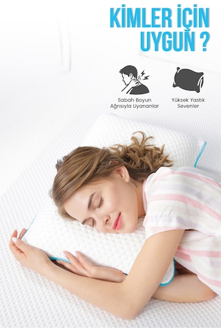 Viscofoam Shoulder Yan Yatanlar İçin Boyun ve Omuz Destekli Ortopedik Visco Yastık