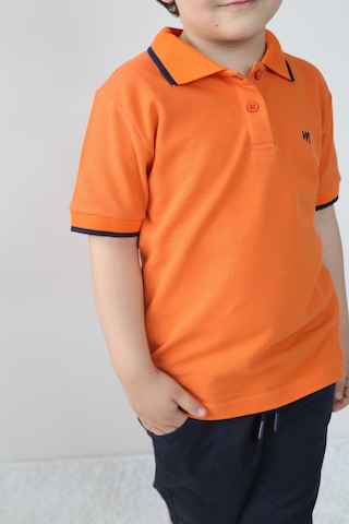 Pike Tişört/gab Şortlu Takım 2-9 Yaş Oranj - Lacivert