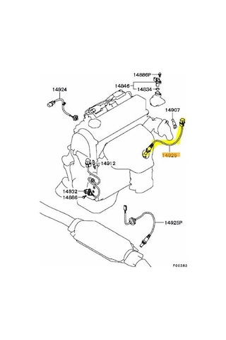 Mitsubishi Lancer Oksijen Sensörü 2003-2008 96291099 629w2 1.6