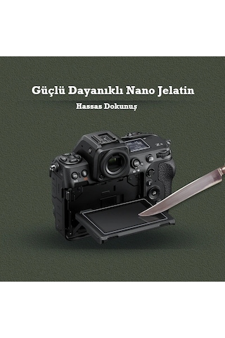 Canon Eos 2000d Uyumlu 3 Adet Fotograf Makinesi Için Lcd Ekran Koruyucu Nano Jelatin