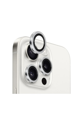 Ally Apple iPhone Uyumlu 15 Pro/15 Pro Max Kamera Lens Koruma Camı- 5775
