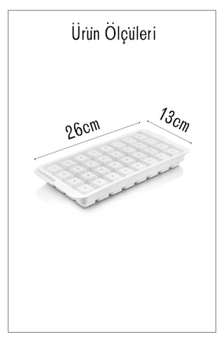 Rotanev 32 Hazneli Kare Buz Kalıbı Kapaklı Kare Şekilli Buz Kalıbı Kahve Kokteyl Sunum Buz Kalıbı Çok Renkli
