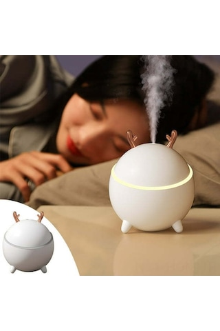 Suofeng Sessiz Otomatik Kapanma Mini Nemlendirici - Ev Ofis Araç İçin Taşınabilir Çift Sprey Modlu 300ml Su Tankı