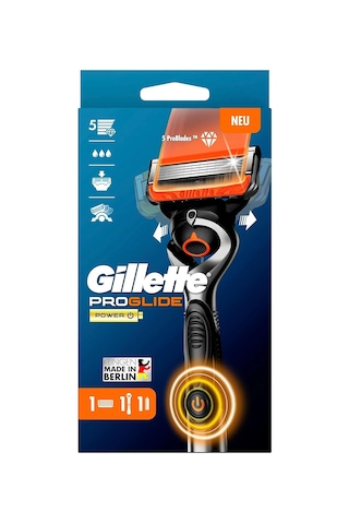 Gillette Proglide Power Erkek Islak Tıraş Makinesi, Tıraş Makinesi + 1 Tıraş Bıçağı, 5 Kat Bıçaklı, Erkekl
