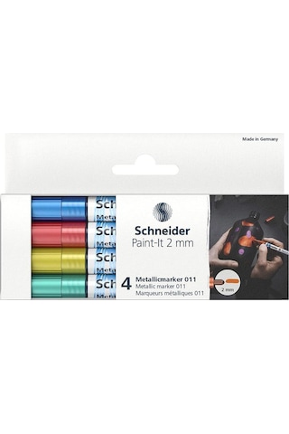 Schneider Metalik Marker 2 Mm 4'Lü Set 011