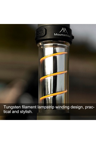 Mountainhiker Açık Kamp Çadır Işığı Balıkçılık Yürüyüş Lambası El Siyah