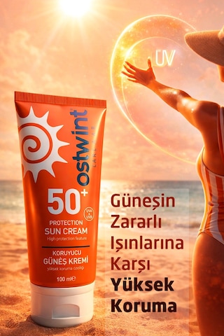 Ostwint Koruyucu Güneş Kremi SPF50+ 100 ML