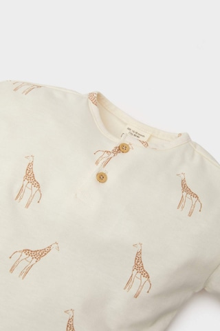 DeFacto Erkek Bebek 2'li Takım Uzun Kollu Üst Esnek Belli Pantolon E7728A525SPER238 Ekru