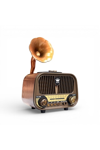 Rt-728a Nostalji Gramafon Radyo, Şık Tasarım, Trend Nostajik Radyo