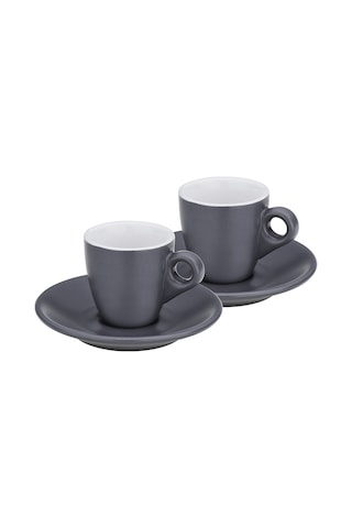 Kela 12751 Mattıa Espresso Fincan Seti 2li Gri 50ml