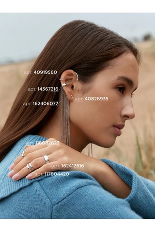 Miestilo 925 Ayar Gümüş Parmak Ucu Yüzüğü Falanks İçin, Takı 117804420 Beyaz