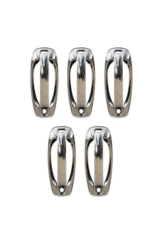 Citroen Nemo Uyumlu 2008 Ve Üzeri Krom Kapı Kolu Ve Çerçeve 5 Kapı 10 Parça Paslanmaz Çelik