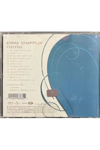 Müzik Cd Sidir - Plak Değildir Cd Emma Shapplin Etterna Cd