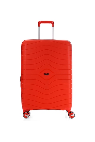 Ççs 5242 Polipropilen Körüklü Orta Boy Valiz-turuncu Turuncu