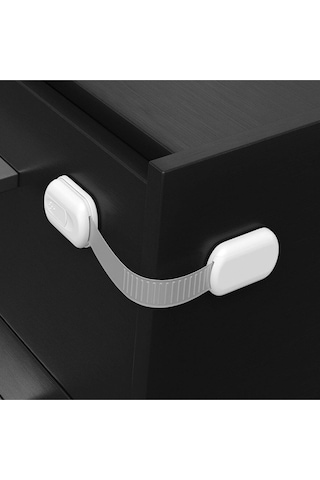 Iz Bırakmaz Yapışkanlı Ayarlanabilir Boyut Çok Amaçlı Dolap Ve Kapı Kilidi Bebek Güvenlik Çok Renkli