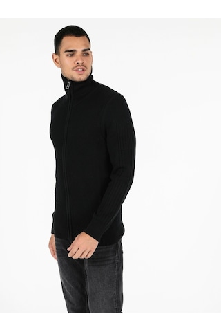 Colin's Slim Fit Erkek Siyah Hırka CL1051630_Q1.V2_BLK