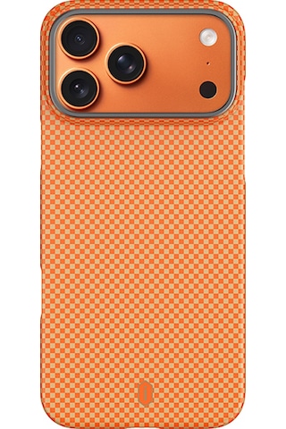 Apple Uyumlu iPhone 17 Pro Max  Kılıf Wiwu Dcc-208 M-safe Şarj Özellikli Aramid Fiber Kevlar Kapak Turuncu Turuncu