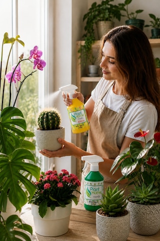 Sıvı Bitki Besini Ve Kaktüs Besini Dönüşümlü Bakım Seti 2x500 Ml 1 L