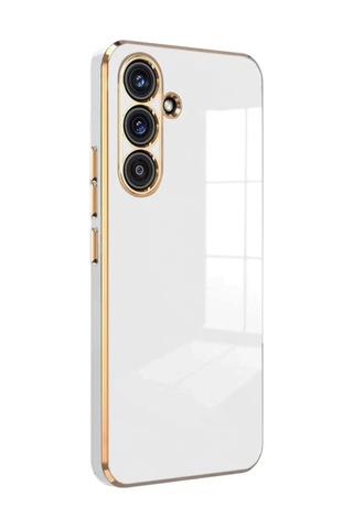 Samsung Galaxy Uyumlu M34 5g Kılıf Volet Silikon - Beyaz Renkli