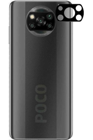 Ceponya Xiaomi Poco X3 3D Kamera Lens Koruyucu Temperli Cam