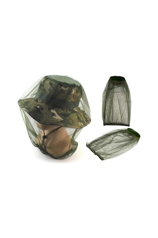 Jialan Açık Kafa Yüz Maskesi Şapka Net Kapak Anti-sivrisinek